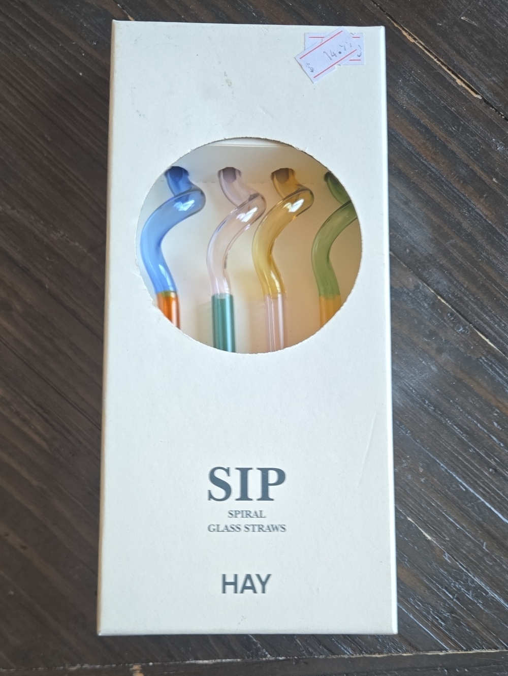 HAY SIP Spiral Glass Straws - Multicolor
